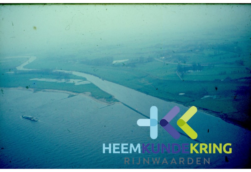 Pannerden Luchtfoto Rijn - Waal Splitsing Coll.G.B.Janssen